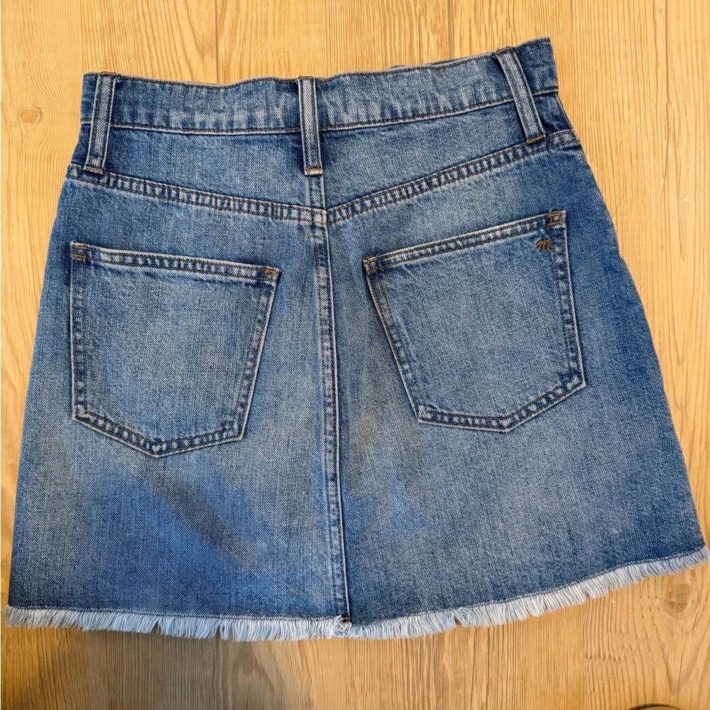 Madewell Blue Denim Mini Skirt